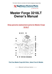 Master Forge 3218LTN Manual