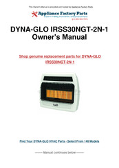 Dyna-Glo IRSS12LPT-2P Manual