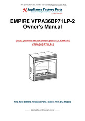 Empire Comfort Systems INTERMITTENT PILOT VFPA32BP71LN-1 Installation Instructions And Owner's Manual