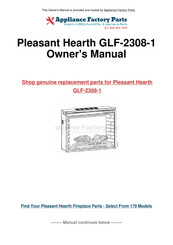 pleasant hearth GLF-2808 Homeowner's Installation And Operating Instructions Manual