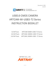 ARTRAY ARTCAM-500MI-USB3-T2 Series Instruction Booklet
