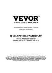 VEVOR NMDP33-G35-50-12 Manual