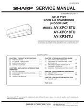 Sharp AY-XPC15TU Service Manual