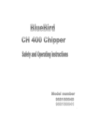 Bluebird 968160041 Safety And Operating Instructions Manual