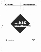 Canon ion RC-560 Instructions Manual