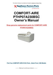 Mars Comfort-Aire Century PTHP12A130B Owner's Manual