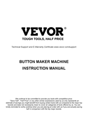 VEVOR JMB-X3 Instruction Manual
