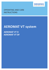Siegenia AEROMAT VT. Operating And Care Instructions