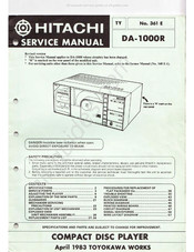 Hitachi DA-1000R Service Manual