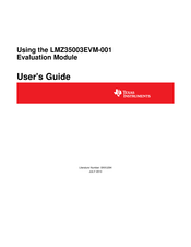 Texas Instruments LMZ35003EVM-001 User Manual