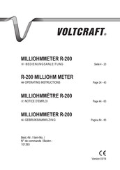 VOLTCRAFT R-200 Operating Instructions Manual