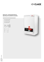clage Zip Hydroboil 40 Operating And Installation Instructions