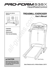Pro-Form 535X User Manual