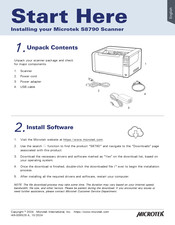 Microtek S8790 Start Here Manual