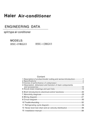 Haier HSU-12RG03 Engineering Data
