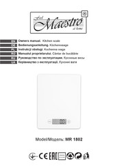 Maestro MR 1802 Owner's Manual