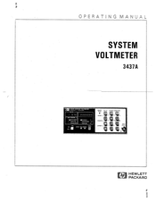 HP 3437A Operating Manual