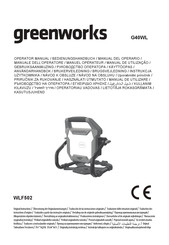 GreenWorks WLF502 Operator's Manual