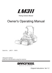 Baroness LM311 Owner's Operating Manual