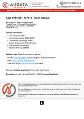 Axis M7011 User Manual
