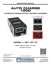 Kussmaul AUTO CHARGE 1200 Instruction Manual