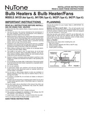 NuTone 9417DN Installation Instructions Manual