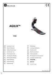 PROTEOR AGILIX F15 Instructions For Use Manual