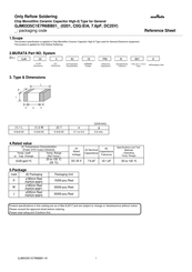 Murata GJM0335C1E7R6BB01 Series Reference Sheet