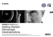 Canon Pixma Pro 9000 Mark II series Getting Started