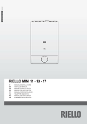 Riello MINI 17 Installer Manual
