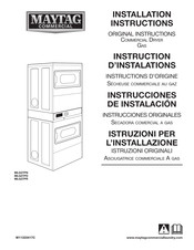 Maytag Commercial MLG27PN Installation Instructions Manual