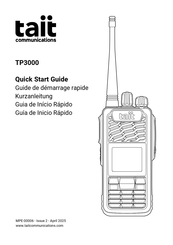 Tait TP3000 Quick Start Manual