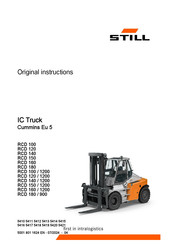 Still RCD 100 Original Instructions Manual