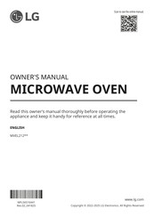 LG MVEL2125F Owner's Manual