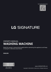 LG Signature WM9900H A Series Owner's Manual