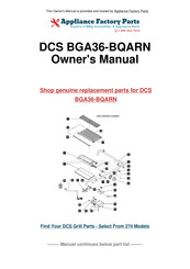 DCS BGA48-BQAR Use And Care Manual