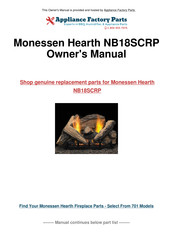 Monessen Hearth NB18SC Installation And Operating Instructions Manual