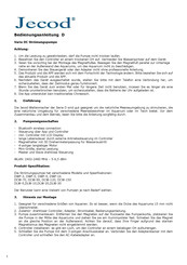 Jecod DWP-3 Manual