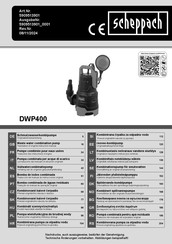 Scheppach DWP400 Translation Of Original Instruction Manual