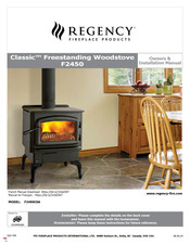 Regency Fireplace Products F2450 Owners & Installation Manual