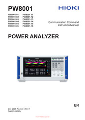 Hioki PW8001-12 Instruction Manual