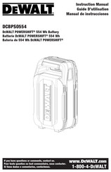 DeWalt DCBPS0554 Instruction Manual