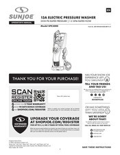 sunjoe SPX3000 Operator's Manual