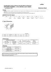 Murata GRT32DR61H335ME01 Series Reference Sheet