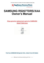 Samsung RS265TD series User Manual