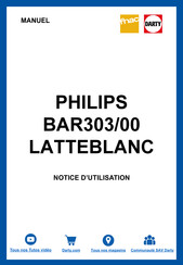 Philips baristina BAR302 Manual