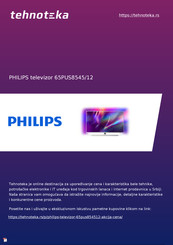 Philips 65PUS8545/12 Quick Start Manual