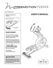 Icon FREEMOTION 560 User Manual