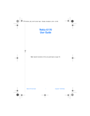 Nokia 6170 User Manual