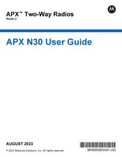 Motorola APX N30 User Manual